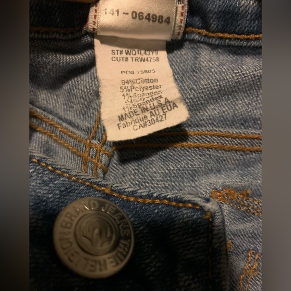 True Religion Becky Bootcut Flare jeans size 26 Medium Wash Made in USA 90s Y2K - Picture 11 of 14